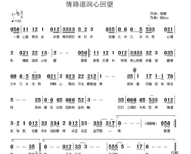 情路湿润心回望 