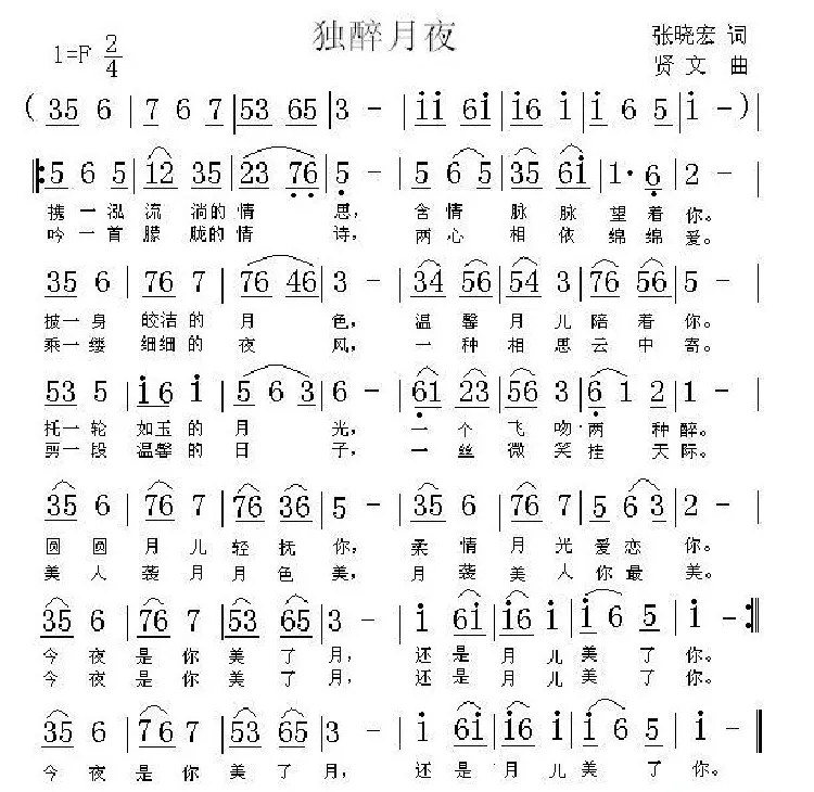 独醉月夜