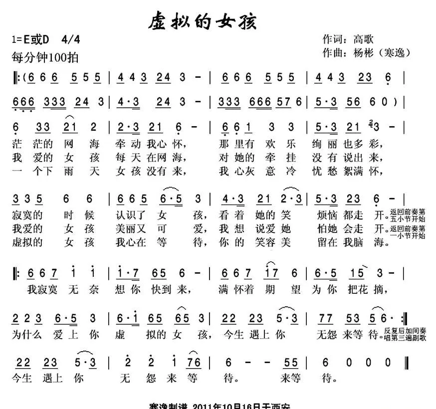 虚拟的女孩