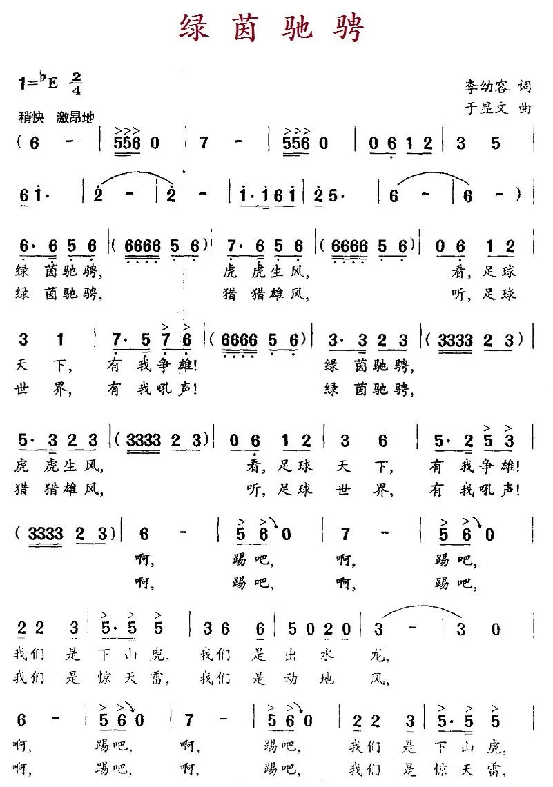 绿茵驰骋