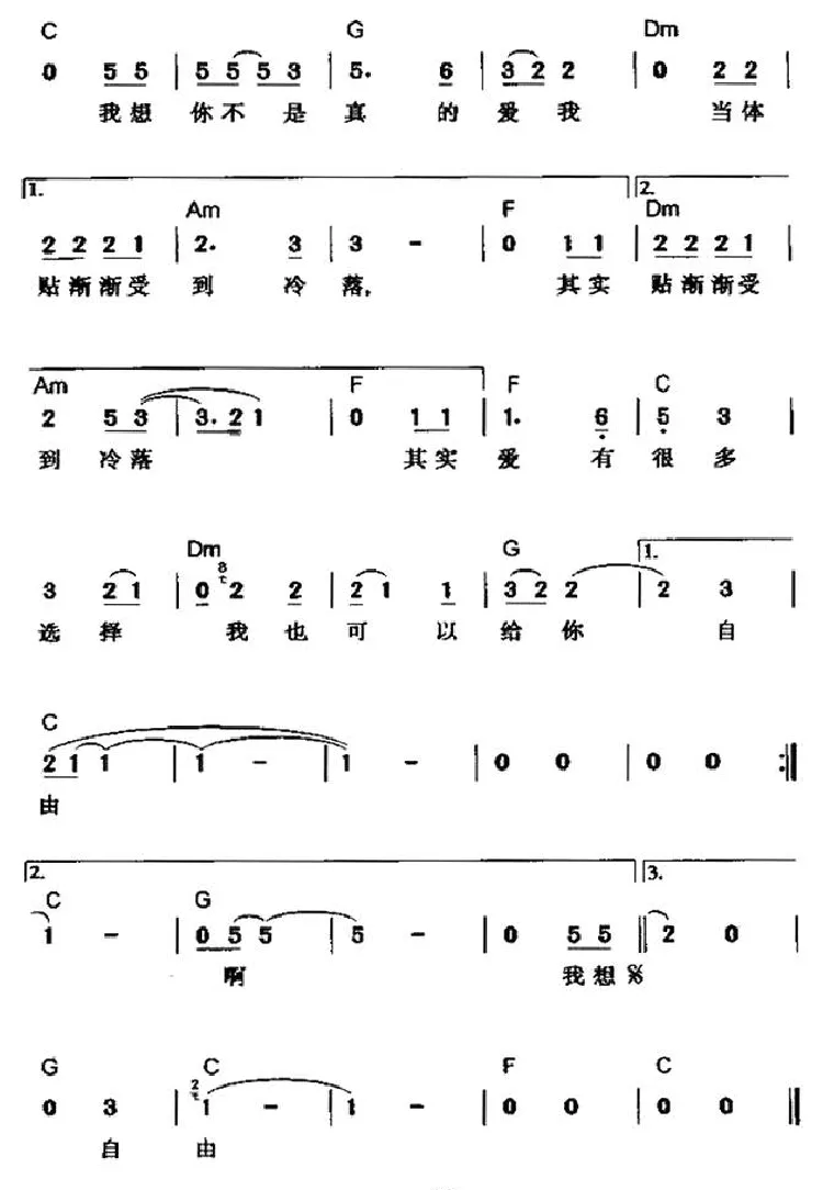 不是真的爱我