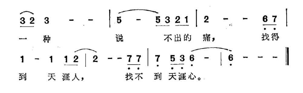 伤心是一种说不出的痛