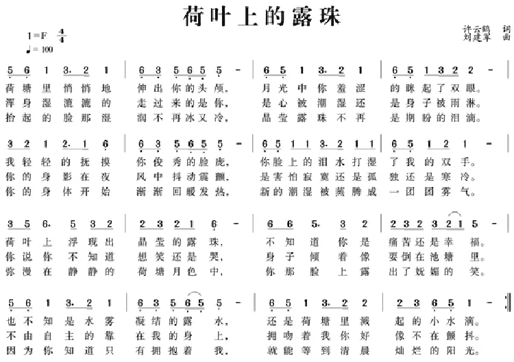 荷叶上的露珠