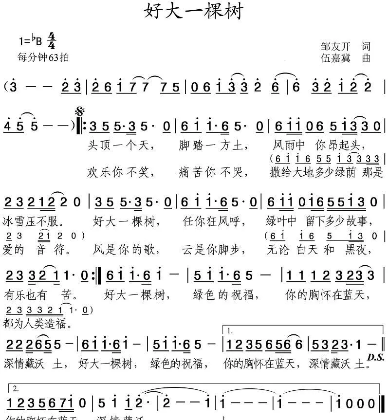 好大一棵树