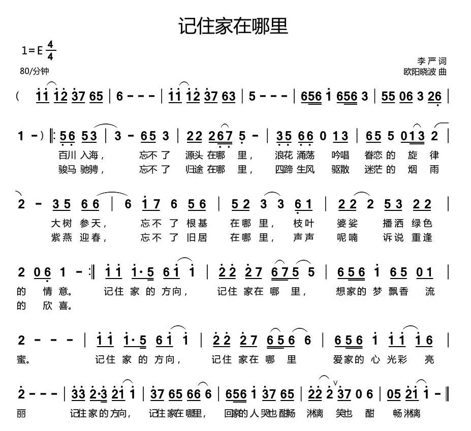 记住家在哪里
