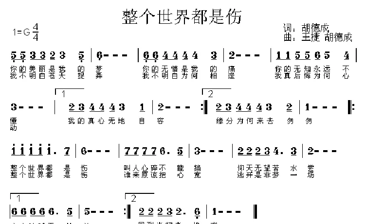 整个世界都是伤