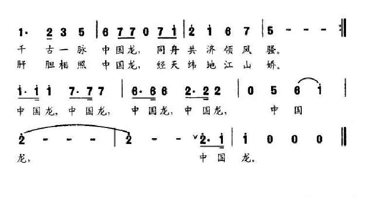 中国龙（潘国兴作词 林梦作曲）