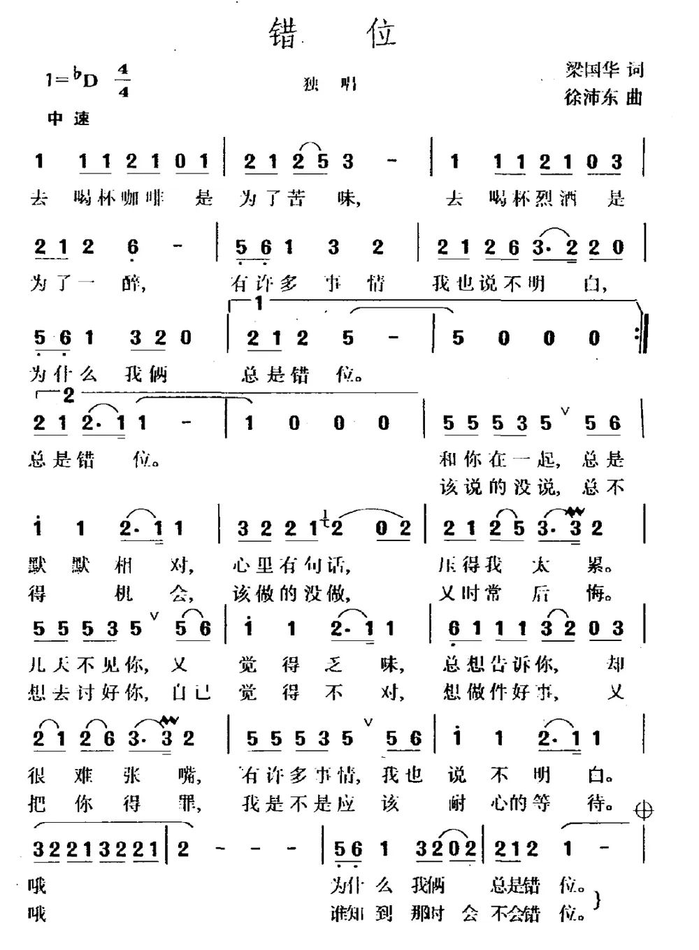 错位