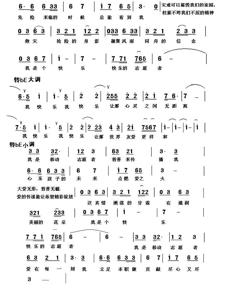 快乐的志愿者