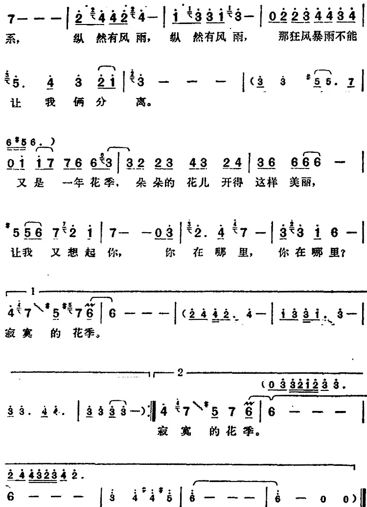 邓丽君演唱金曲：寂寞的花季