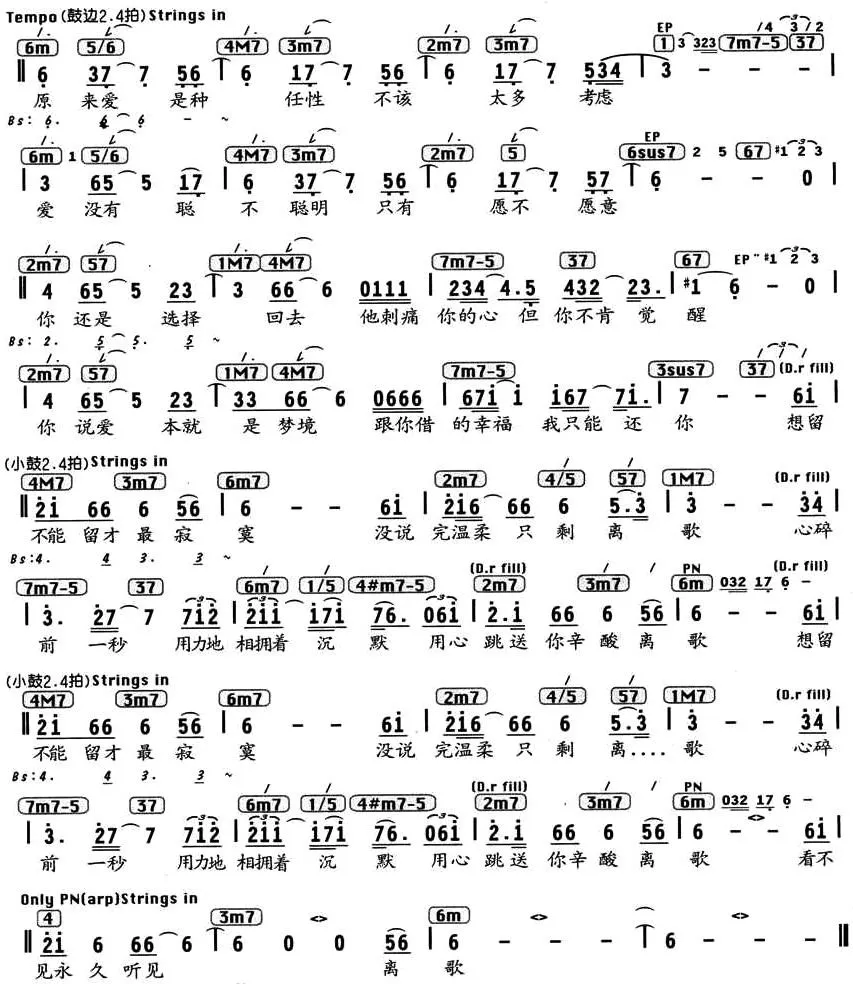 离歌（姚若龙词 Yoon Il Sang曲）