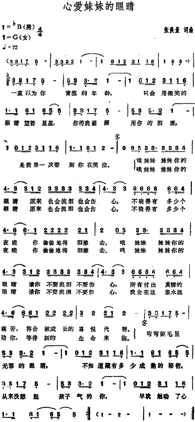 心爱妹妹的眼睛