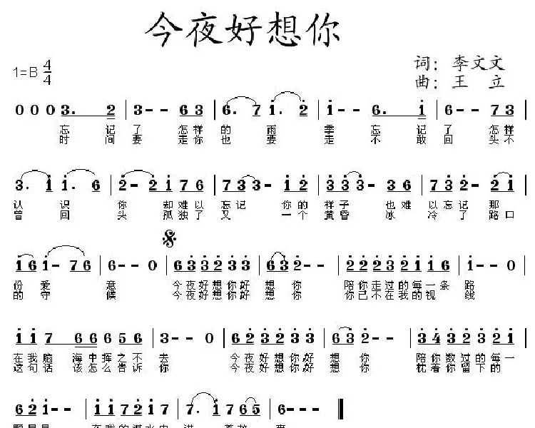 今夜好想你