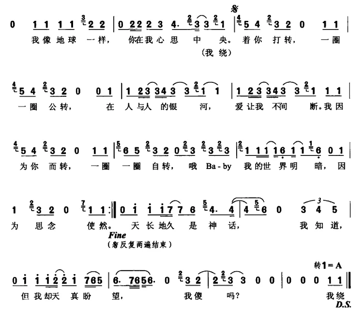 公转自转
