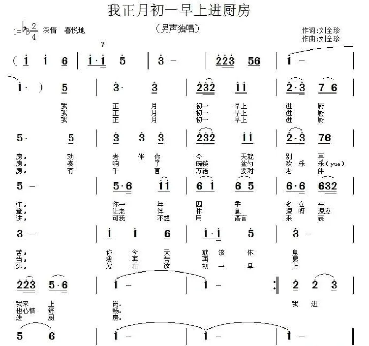 我正月初一早上进厨房（又名：我正月初一下厨房）