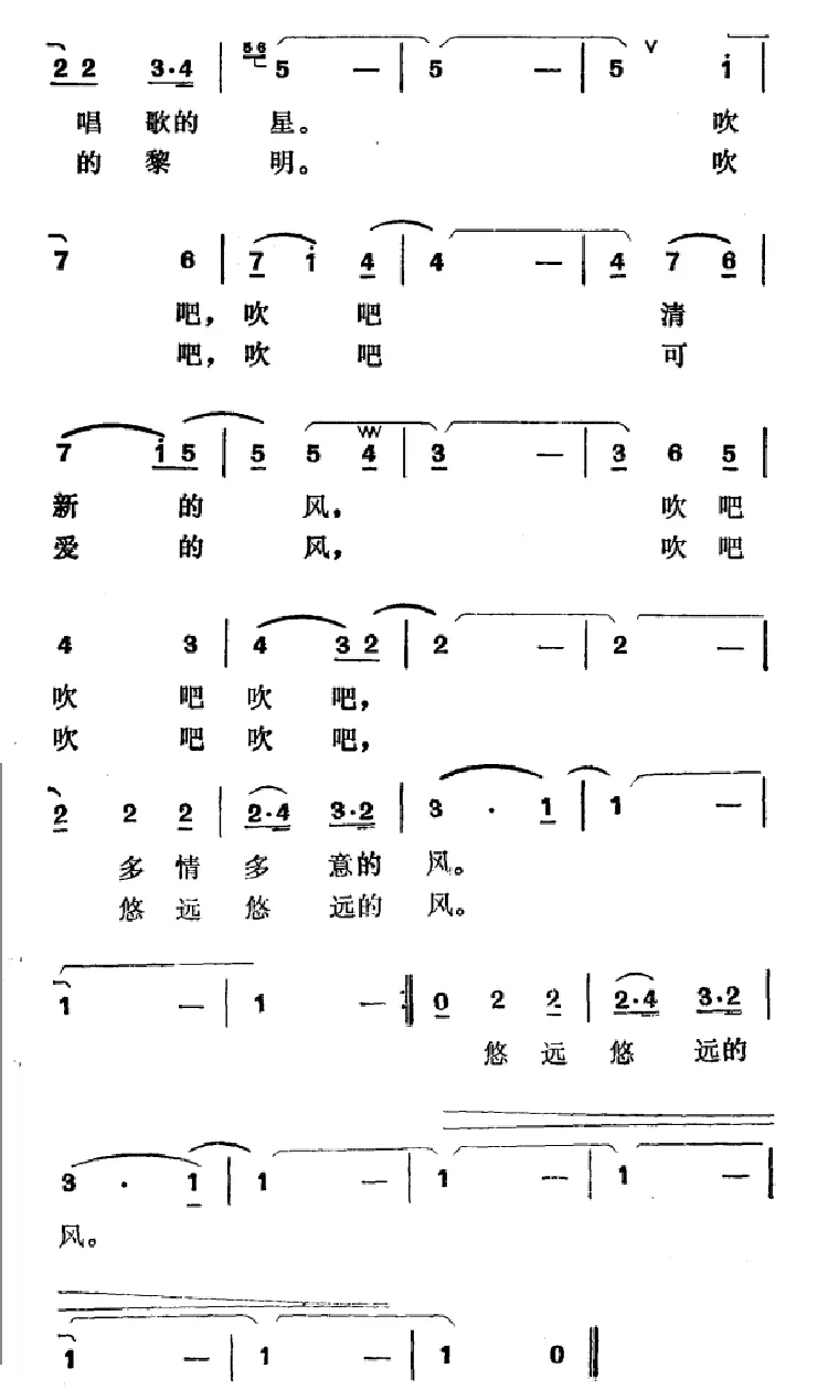 吹吧，风（电视剧《女歌星》插曲）