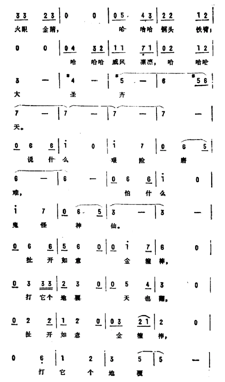 孙悟空之歌（电视节目《齐天乐》选曲）