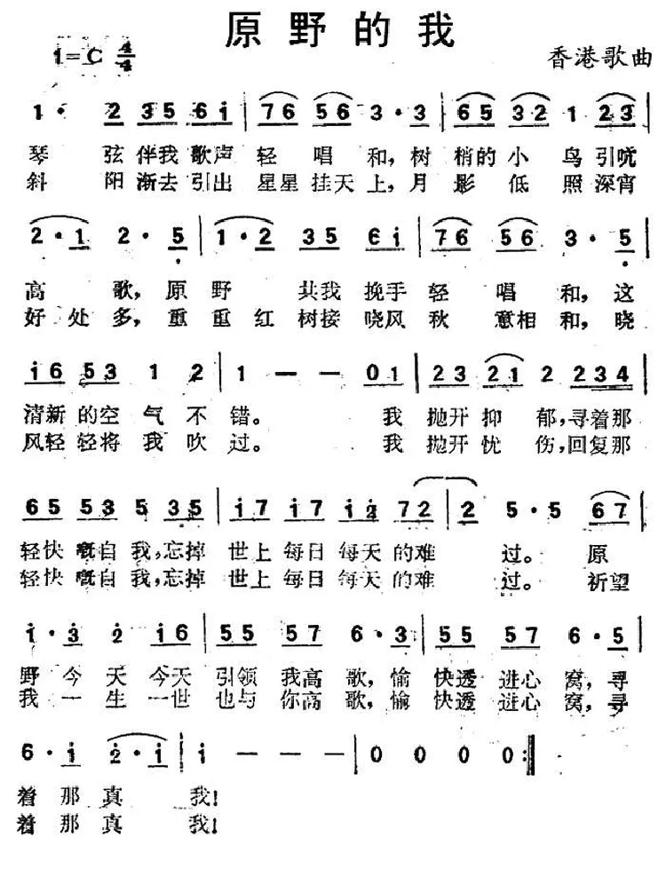 原野的我
