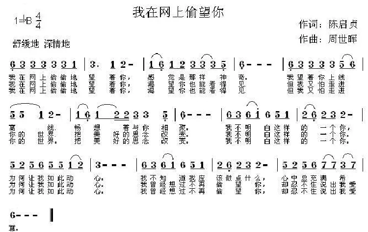我在网上偷望你
