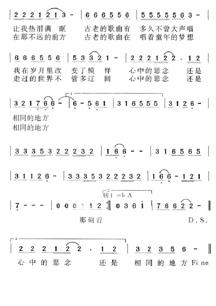 回家（刘虞瑞词 陈大力曲）