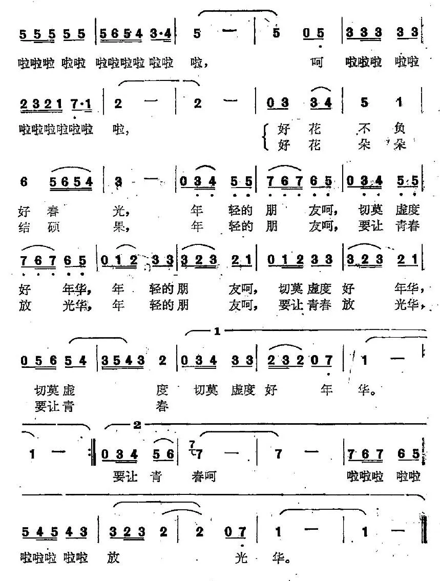 青春像朵美丽的花