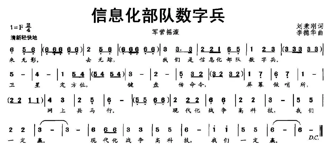 信息化部队数字兵（军营摇滚）