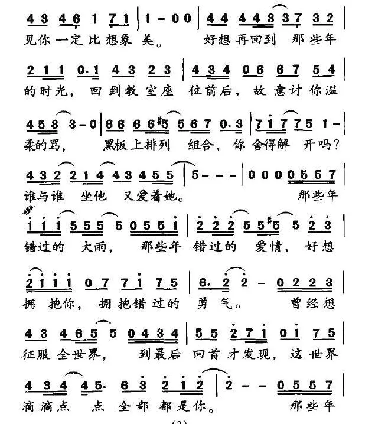 那些年（电影《那些年，我们一起追的女孩》主题曲）