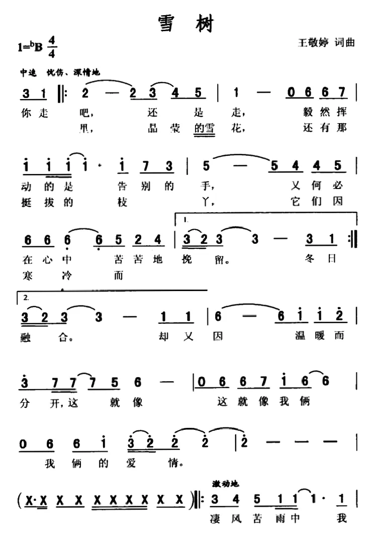 雪树　