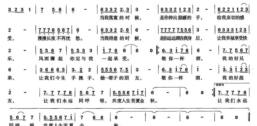 敬你一杯酒（李忠新词 郑帅曲）
